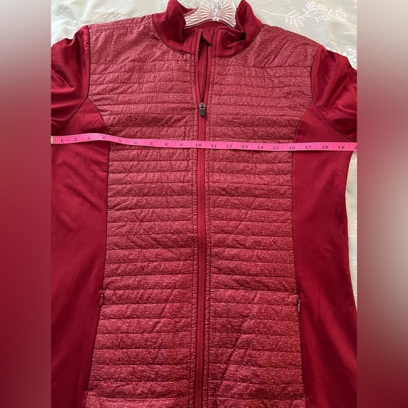 NWT BCG Women’s Red Training Quilted FZ Jacket Full Zip Long Sleeve; Size L - Picture 10 of 11